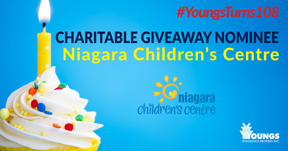 Youngs Insurance Brokers' 108th Birthday Charitable Nominee, Niagara Children's Centre