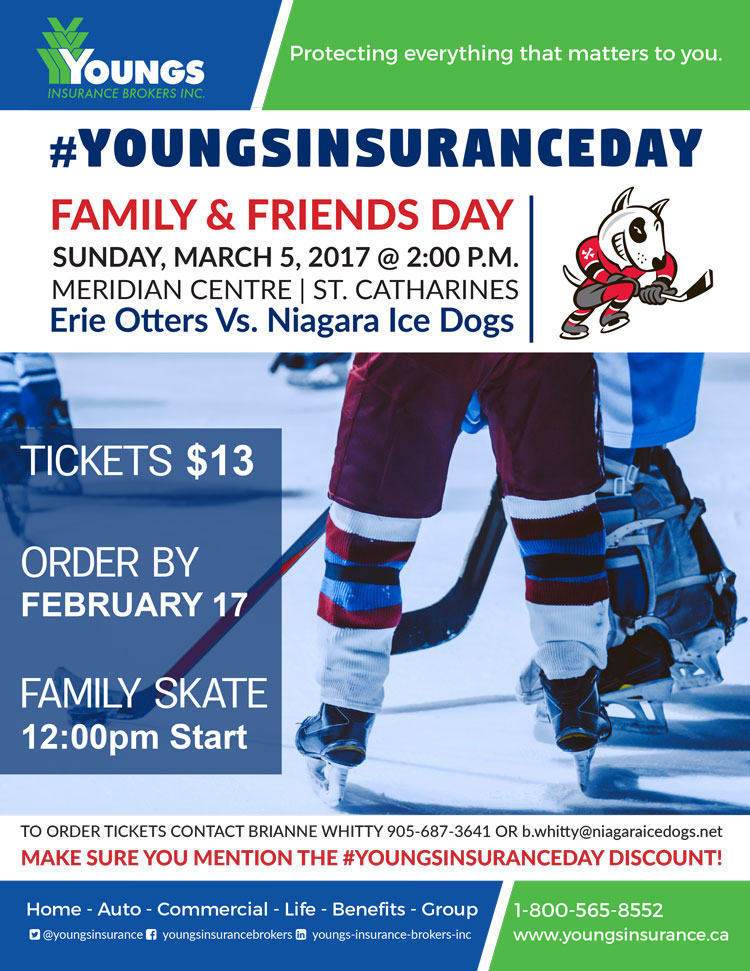 Youngs Insurance Day, Niagara Ice Dogs